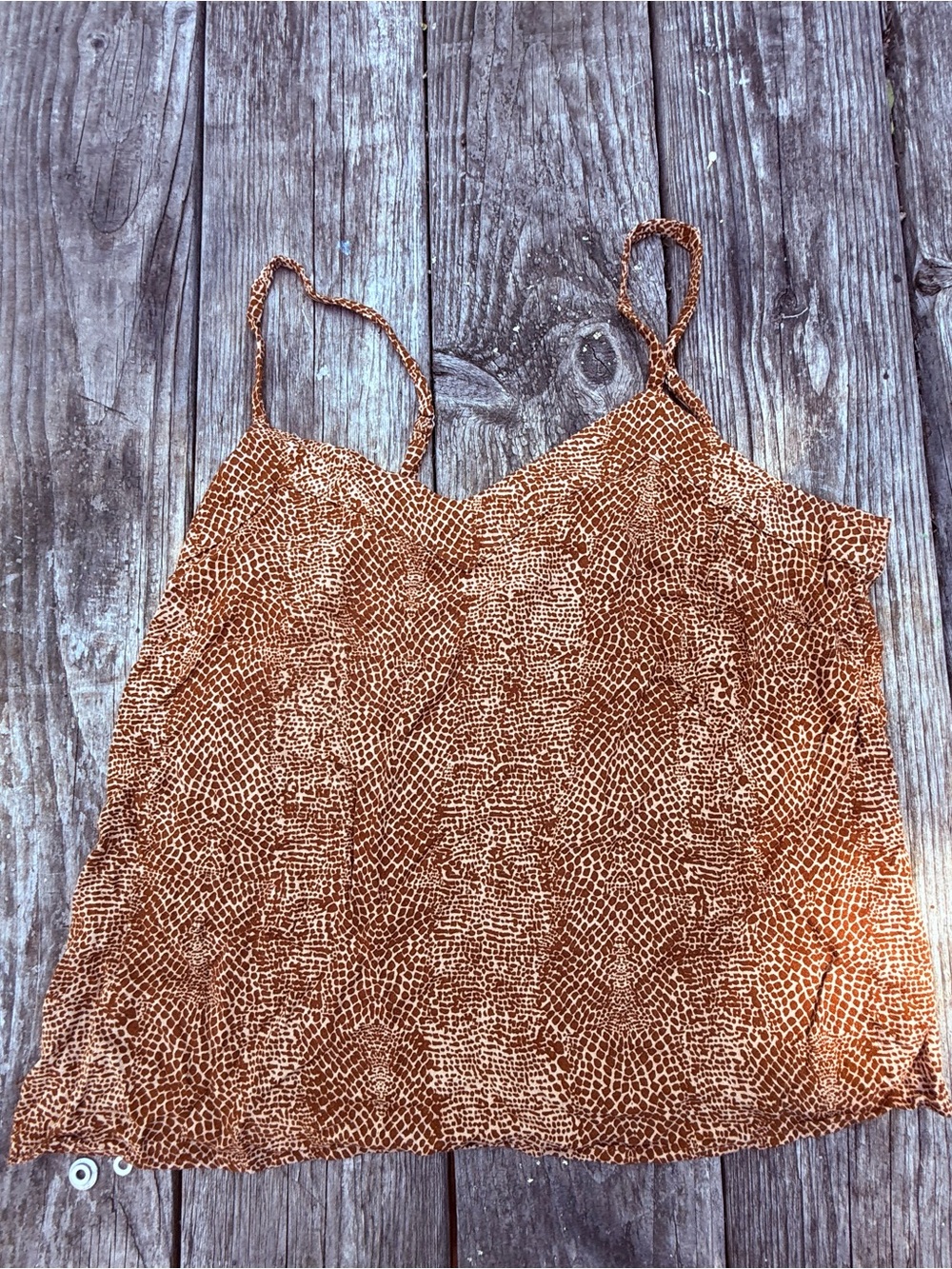 a new day Brown Snake Print Spaghetti-Strap Cami
